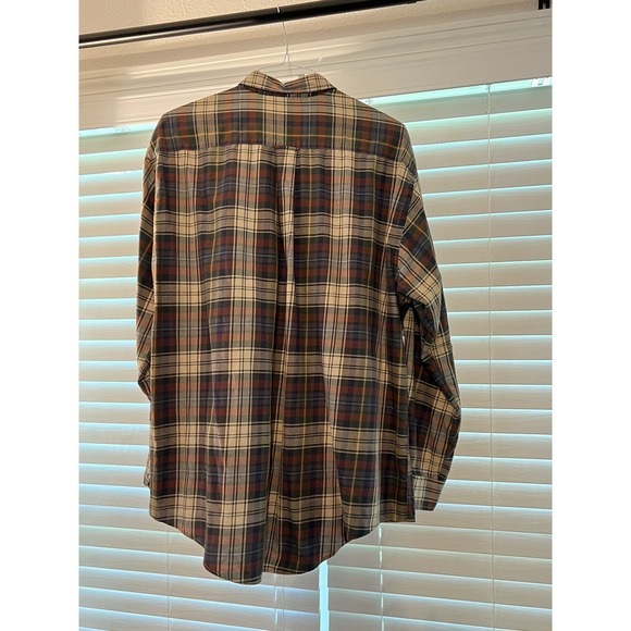 Men's Nautica Button‎ Up Shirt XL Extra Large Plaid Long Sleeve Pocket Casual - Picture 2 of 3